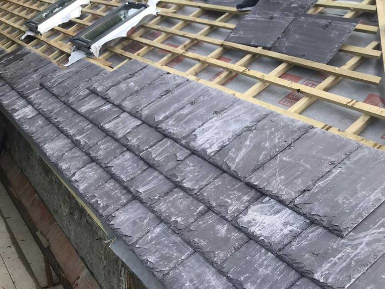 Bangor Blue Natural Slate Installation